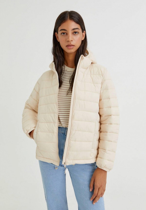 

Куртка утепленная Pull&Bear, Бежевый
