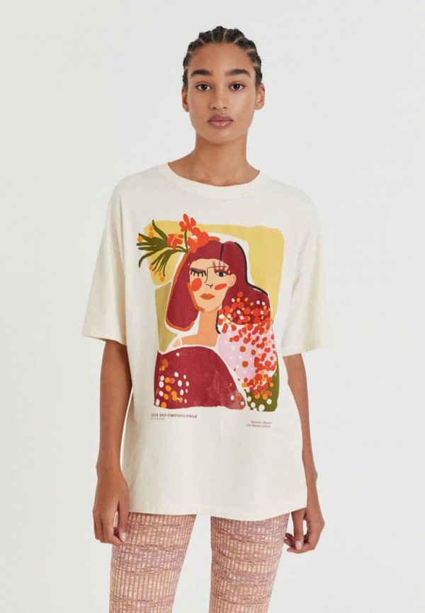 

Футболка Pull&Bear, Бежевый