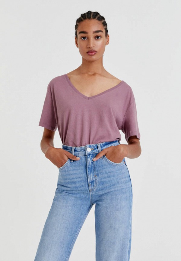 

Футболка Pull&Bear, Фиолетовый