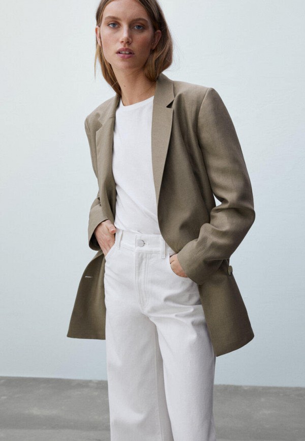 

Пиджак Massimo Dutti, Бежевый