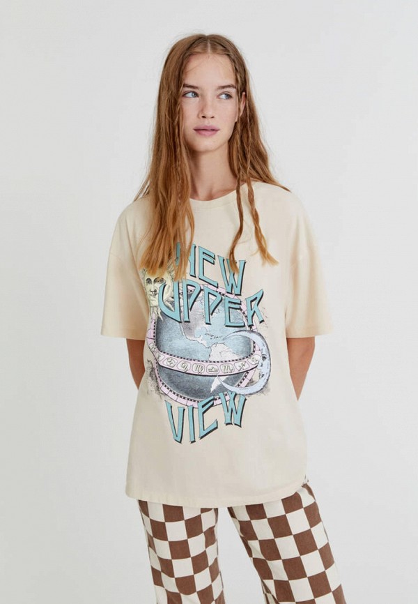 

Футболка Pull&Bear, Бежевый