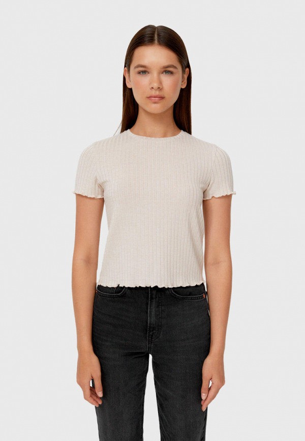 

Футболка Stradivarius, Бежевый