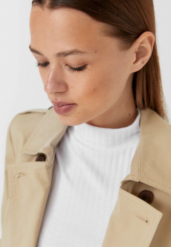 

Плащ Stradivarius, Бежевый