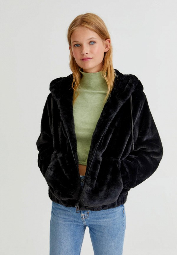 

Шуба Pull&Bear, Черный