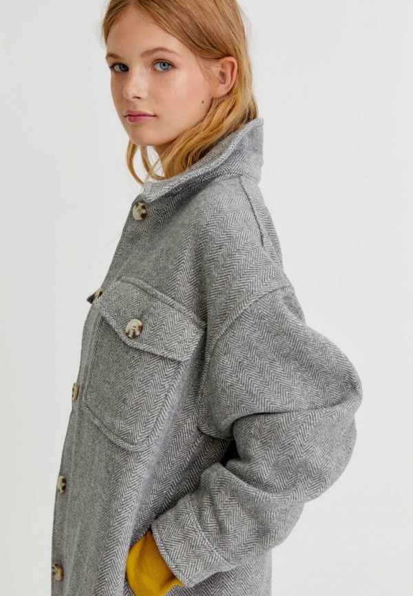 

Полупальто Pull&Bear, Серый