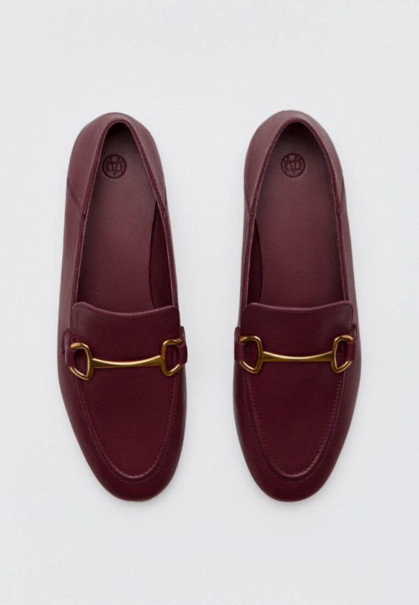 

Лоферы Massimo Dutti, Бордовый