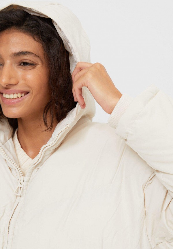 

Куртка утепленная Stradivarius, Бежевый