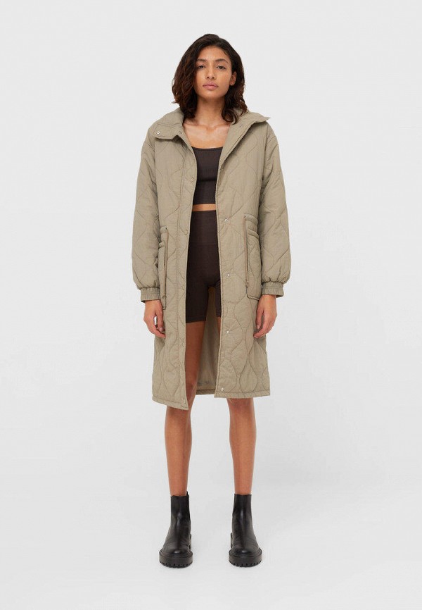 

Куртка утепленная Stradivarius, Хаки
