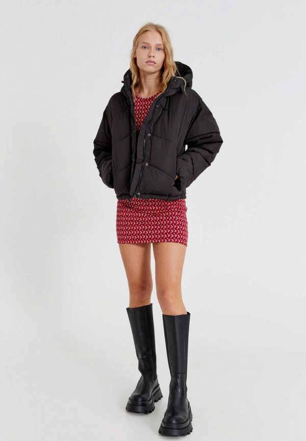 

Куртка утепленная Pull&Bear, Черный