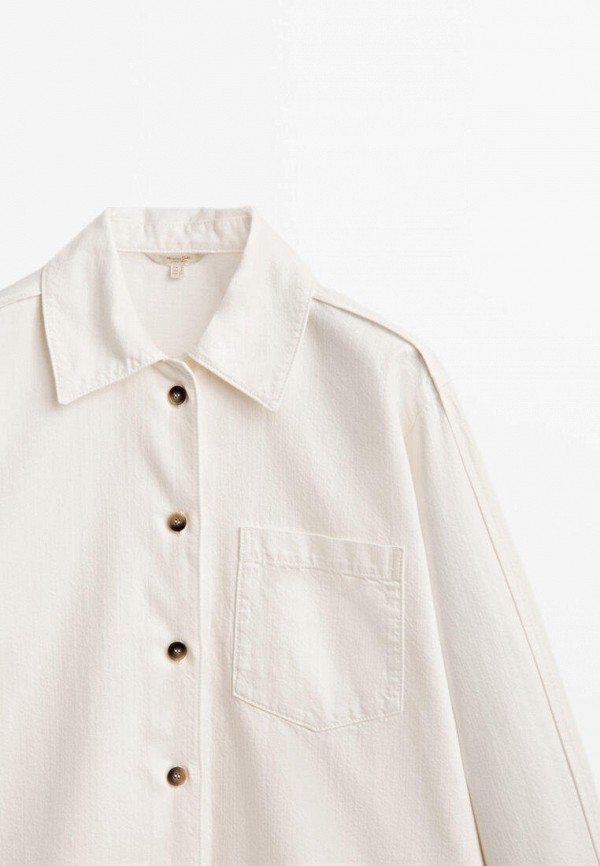 

Рубашка джинсовая Massimo Dutti, Белый