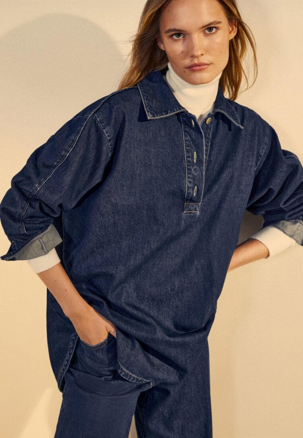 фото Рубашка джинсовая massimo dutti