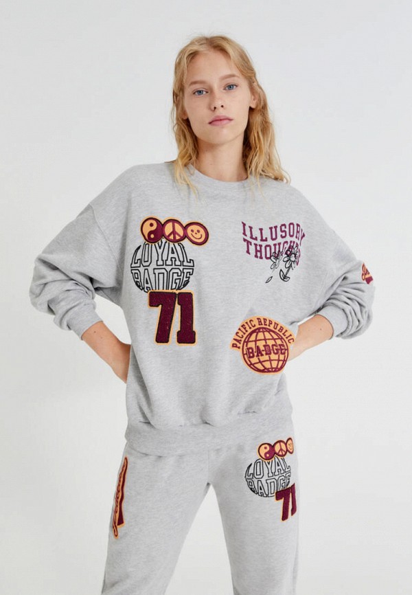 

Свитшот Pull&Bear, Серый