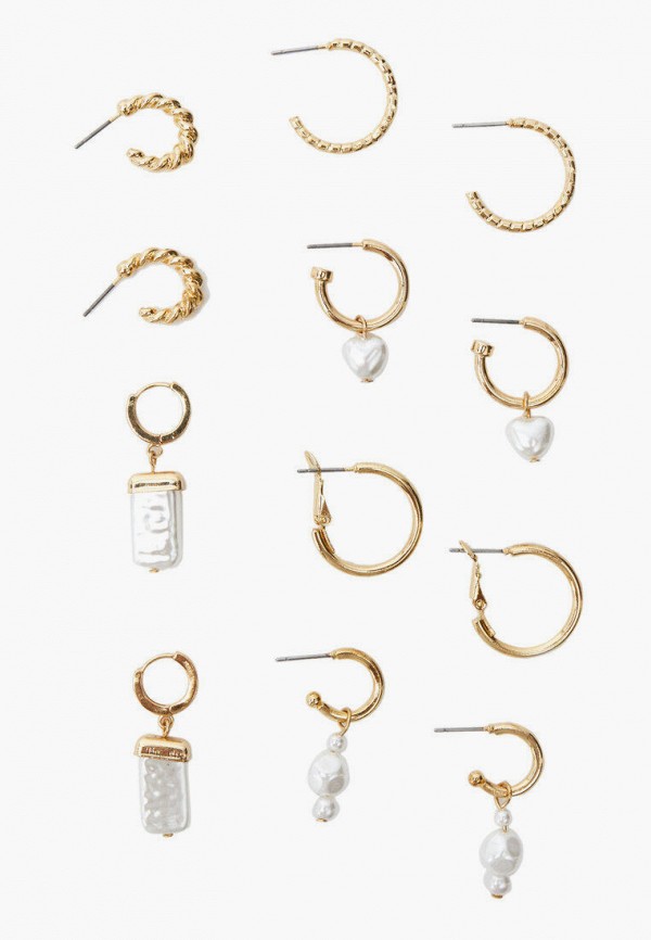 

Серьги 6 пар Stradivarius, Разноцветный