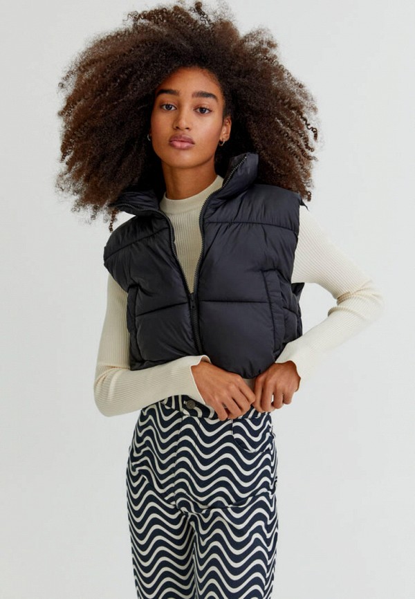 

Жилет утепленный Pull&Bear, Черный