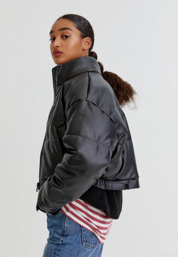 

Куртка кожаная Pull&Bear, Черный