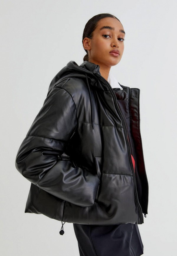 

Куртка кожаная Pull&Bear, Черный