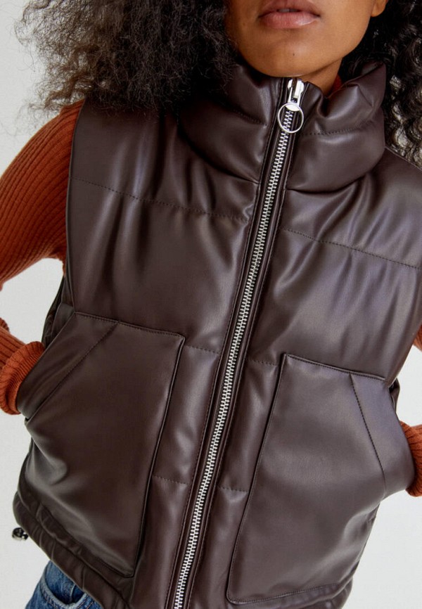 фото Жилет кожаный pull&bear