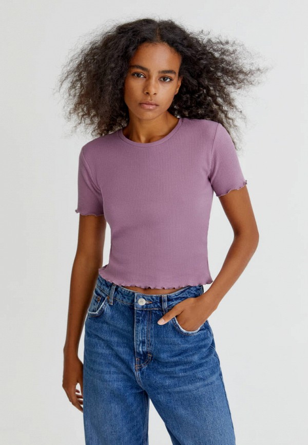 

Футболка Pull&Bear, Фиолетовый