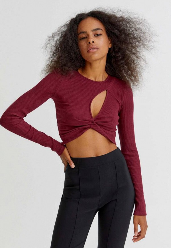 

Топ Pull&Bear, Бордовый