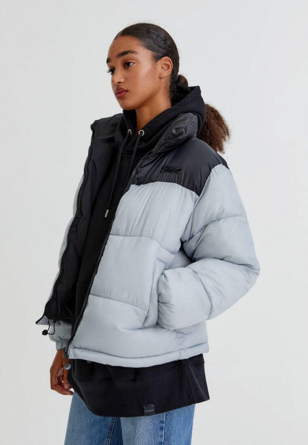 

Куртка утепленная Pull&Bear, Голубой