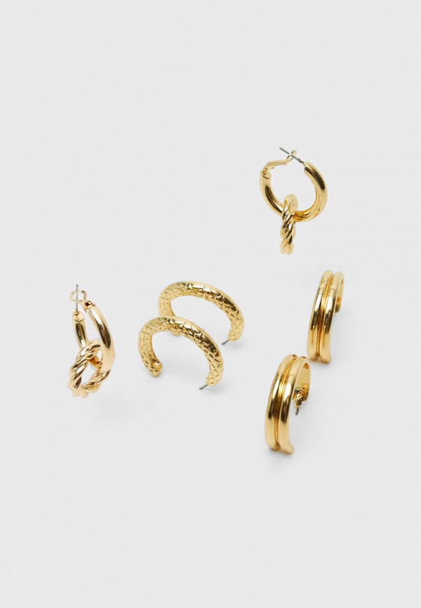 

Серьги 3 пары Stradivarius, Золотой