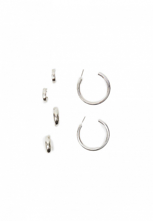 

Серьги 3 пары Stradivarius, Серебряный