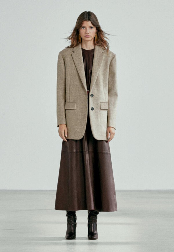 

Пиджак Massimo Dutti, Бежевый