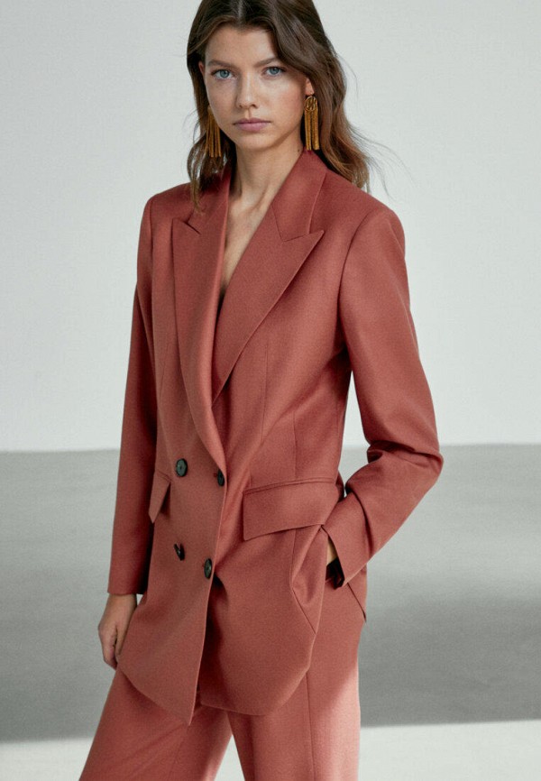 

Пиджак Massimo Dutti, Коралловый