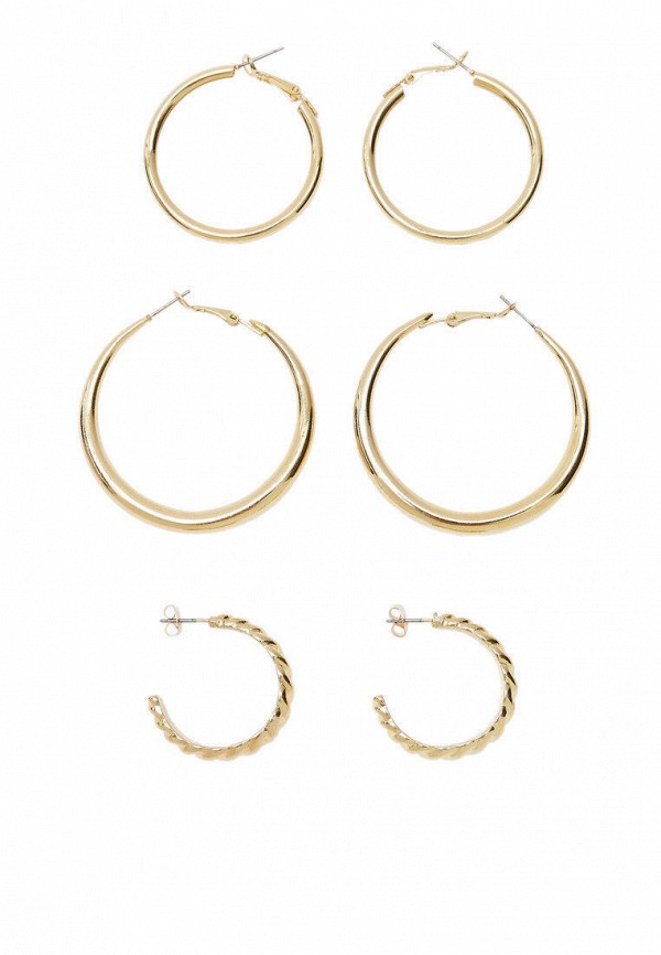 

Серьги 3 пары Stradivarius, Золотой