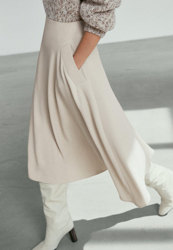 

Юбка Massimo Dutti, Бежевый