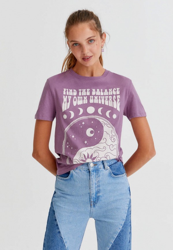 

Футболка Pull&Bear, Фиолетовый