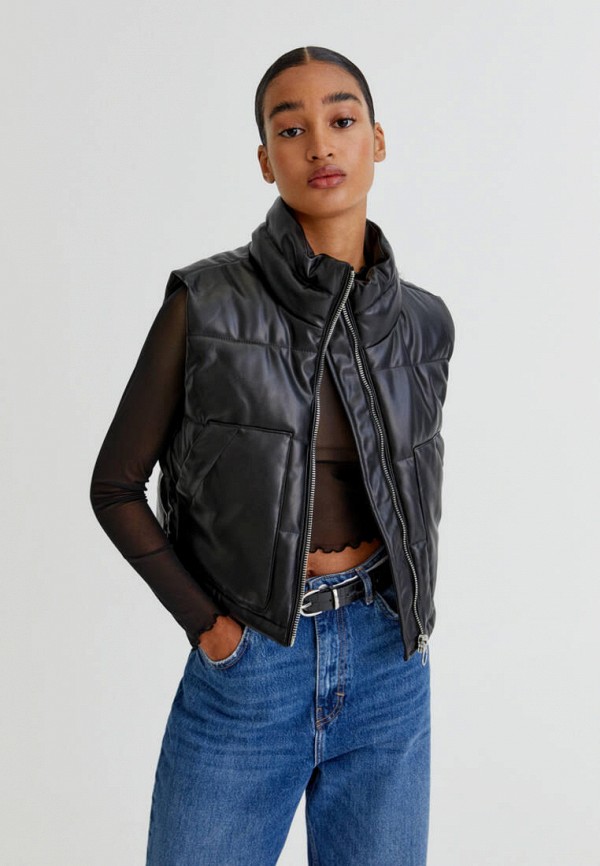 

Жилет утепленный Pull&Bear, Черный