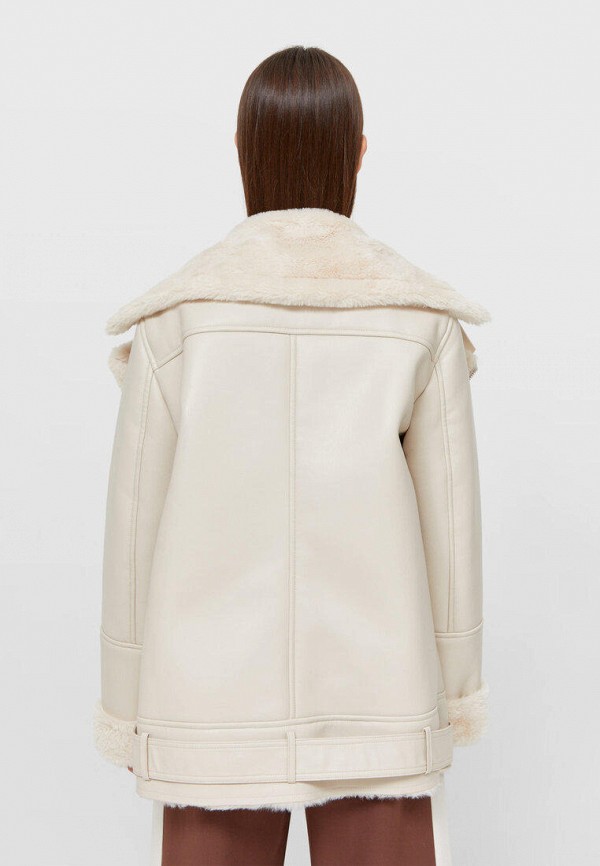 

Куртка кожаная Stradivarius, Белый