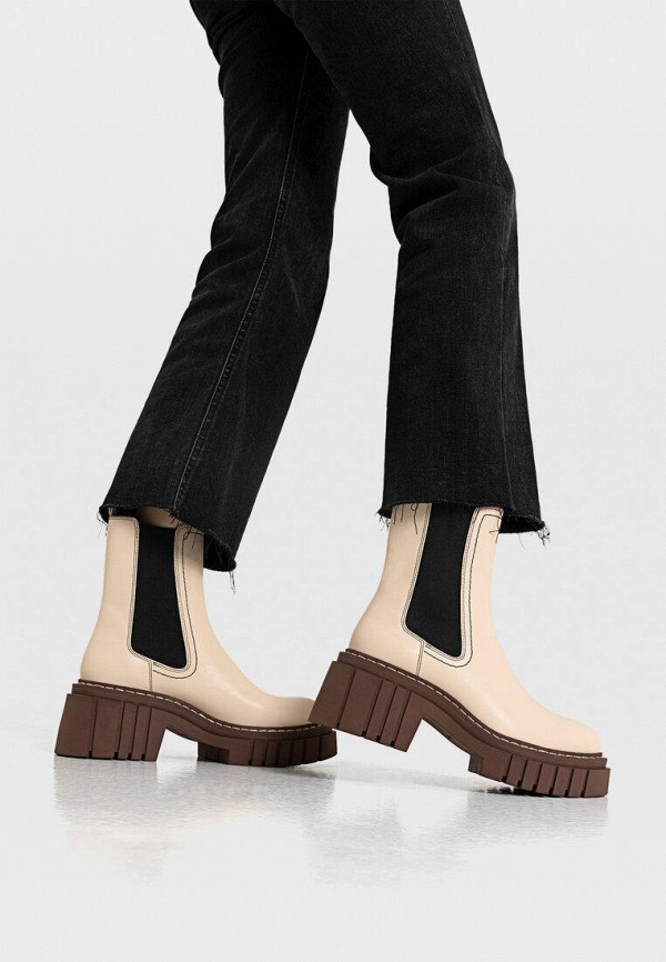 

Ботинки Stradivarius, Бежевый
