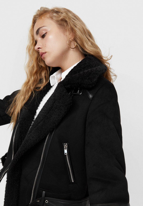 

Дубленка Stradivarius, Черный