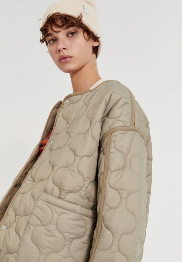 

Куртка утепленная Pull&Bear, Хаки