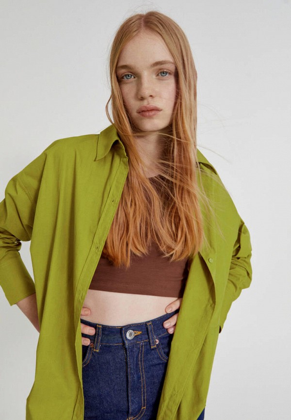 

Рубашка Pull&Bear, Зеленый