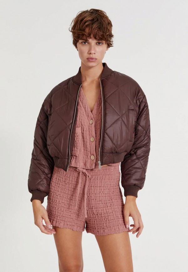 

Куртка утепленная Pull&Bear, Коричневый