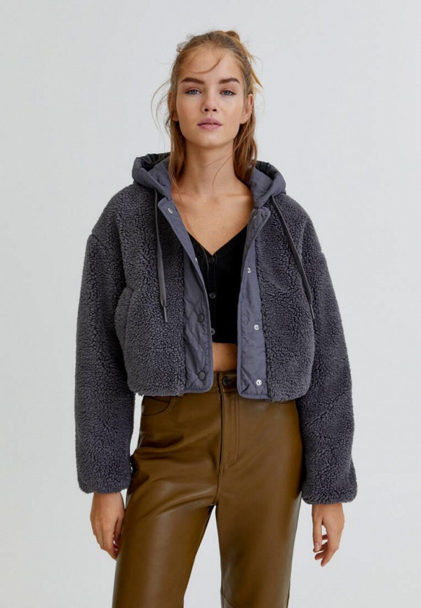 

Куртка утепленная Pull&Bear, Серый