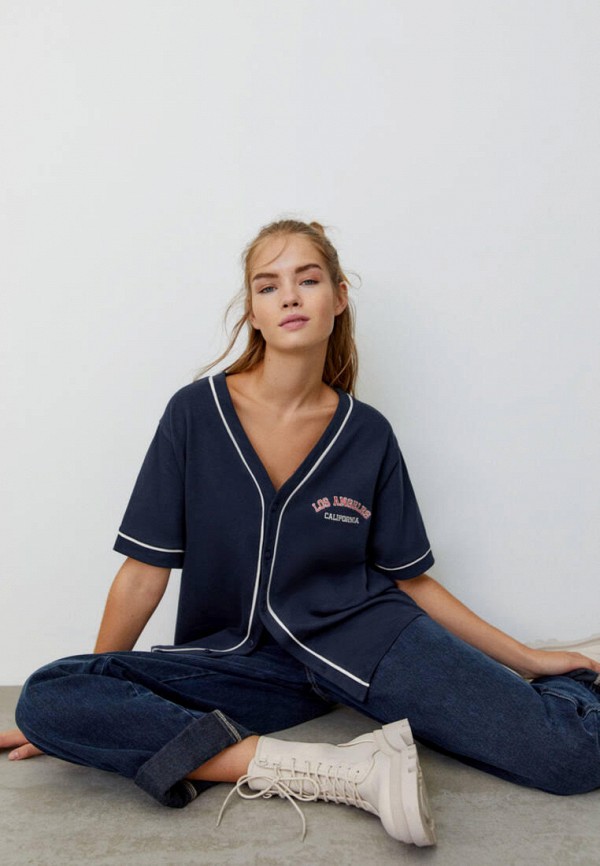 

Рубашка Pull&Bear, Синий