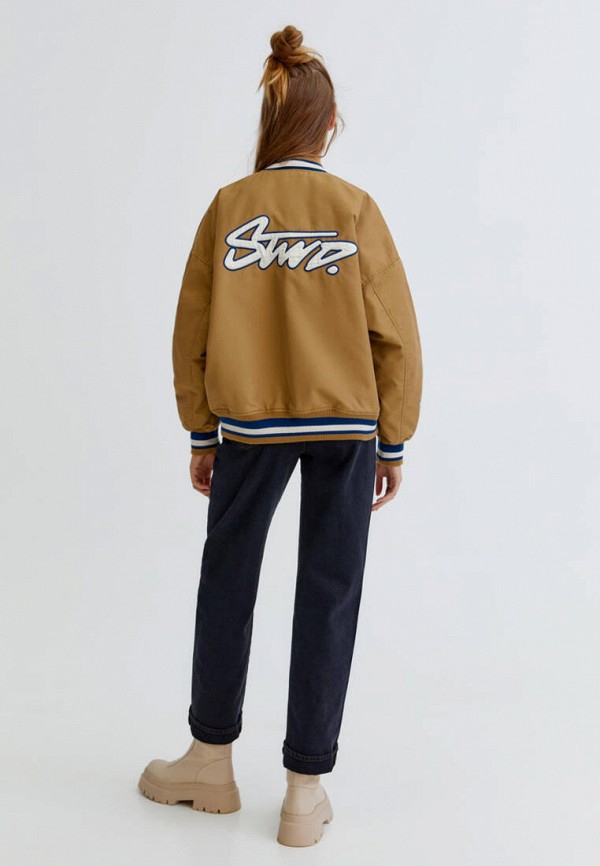 

Куртка утепленная Pull&Bear, Коричневый