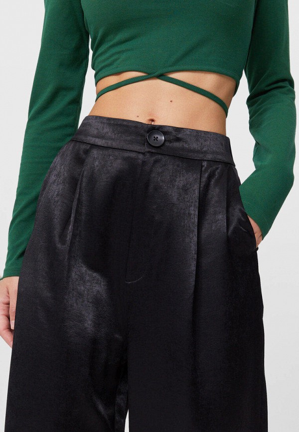 

Брюки Stradivarius, Черный