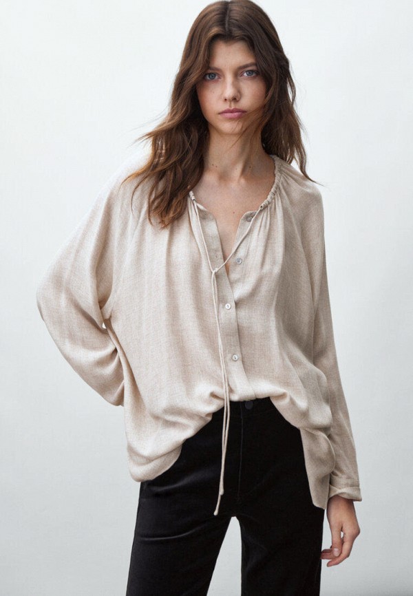 

Блуза Massimo Dutti, Бежевый