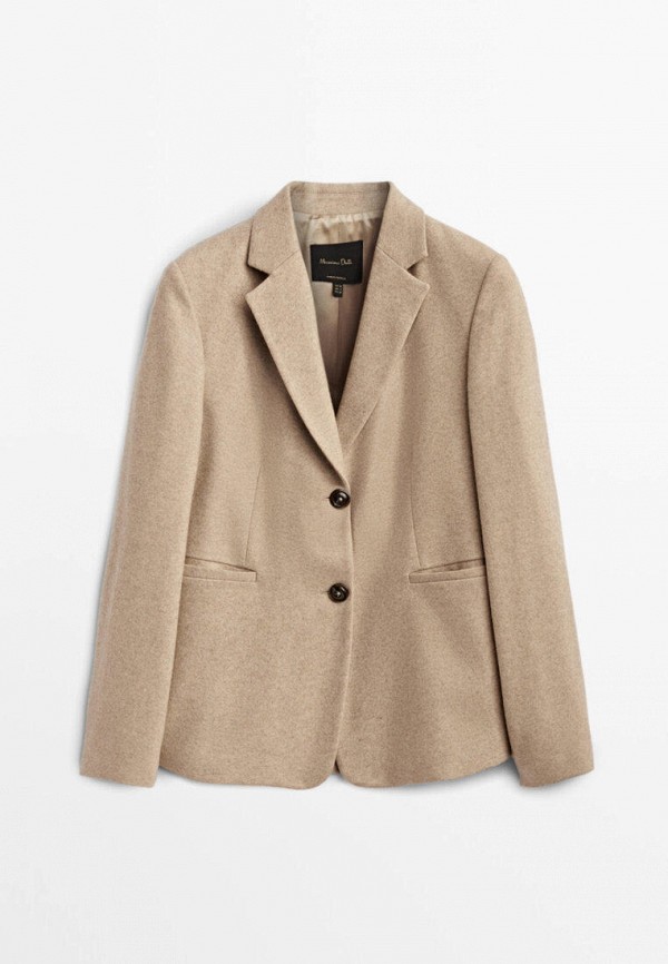 

Пиджак Massimo Dutti, Бежевый