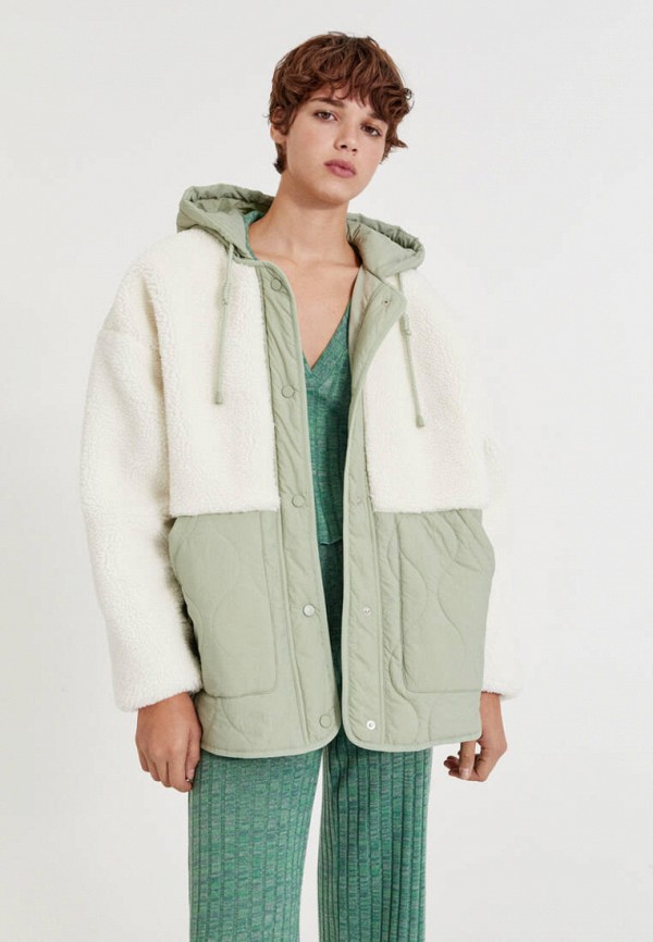 

Куртка утепленная Pull&Bear, Зеленый