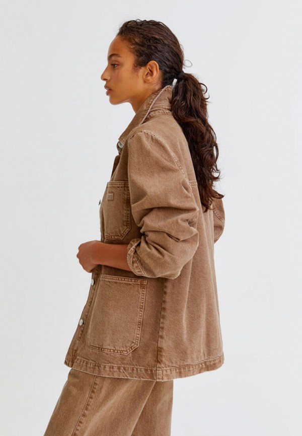 

Куртка джинсовая Pull&Bear, Коричневый