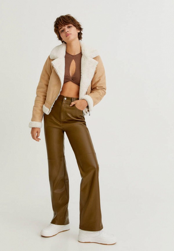 

Дубленка Pull&Bear, Бежевый