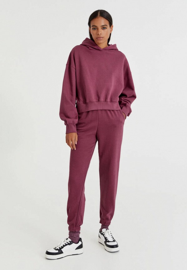 

Худи Pull&Bear, Бордовый