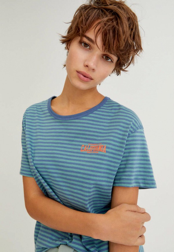 

Футболка Pull&Bear, Голубой