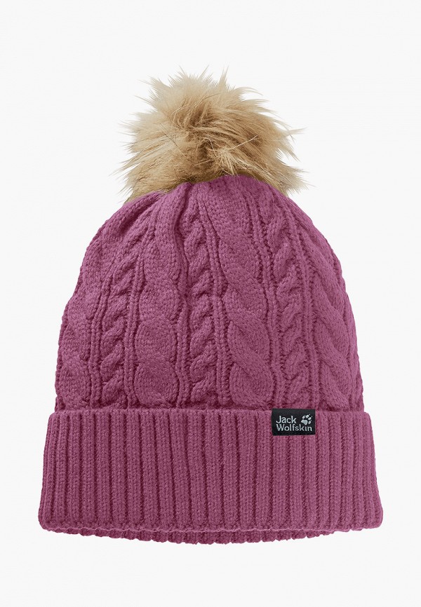 

Шапка Jack Wolfskin, Фиолетовый, NARITA POMPOM CAP WOMEN